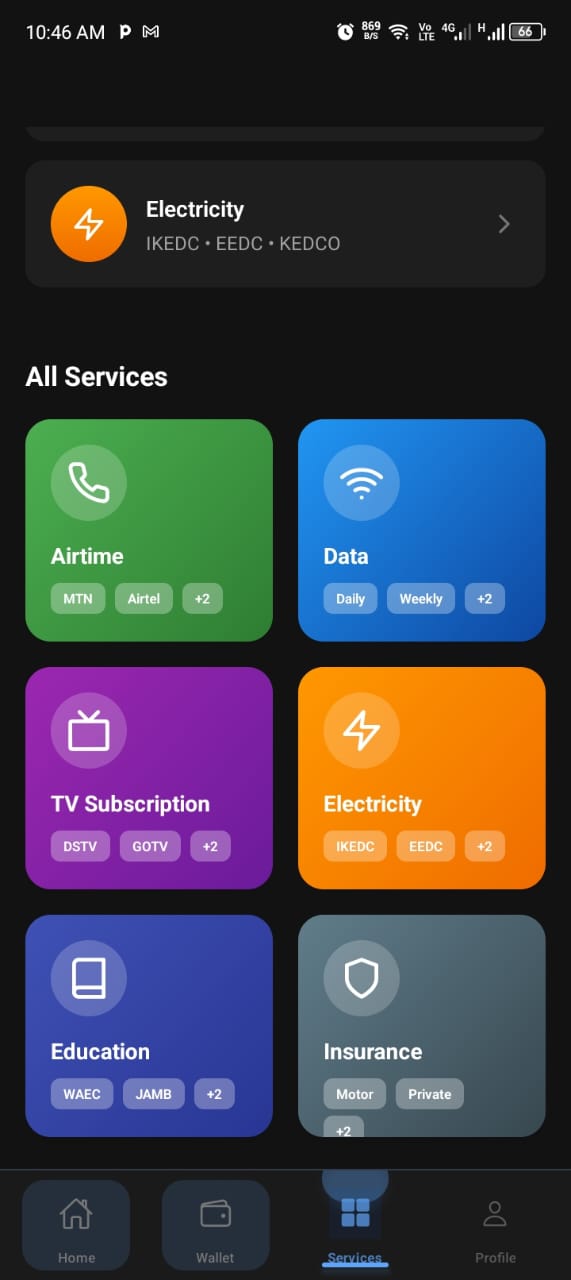 Zentrobills App on mobile